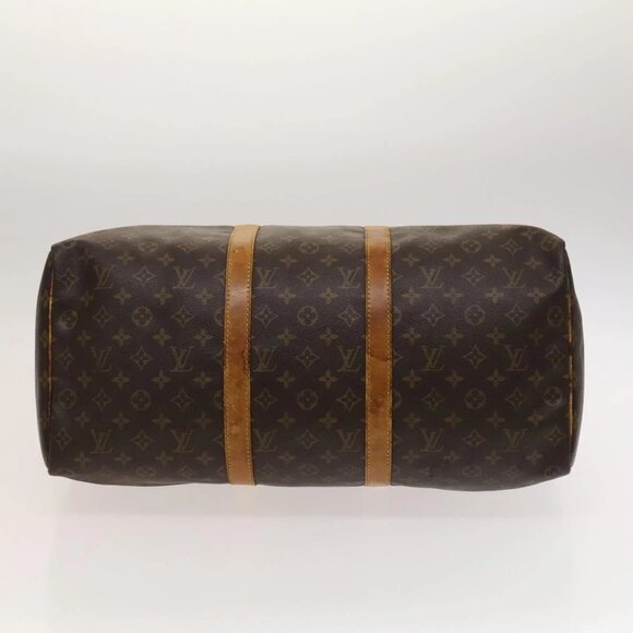 LOUIS VUITTON Monogram Keepall 50 Boston Bag M41426 LV Auth 119006 - Picture 7 of 16